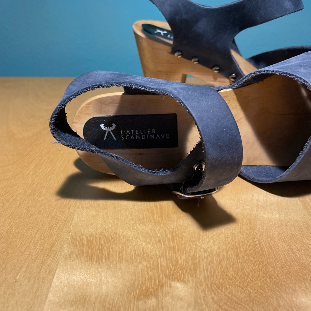 Blue Suede Clogs - image 3